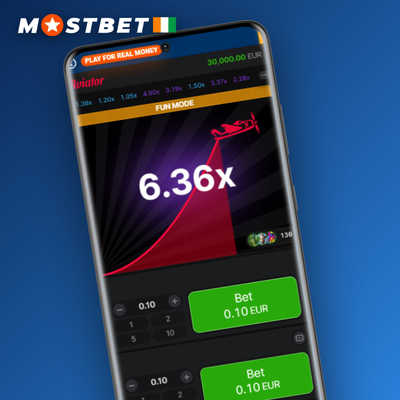 Icône double mise Aviator sur Mostbet illustrant deux paris indépendants en une manche