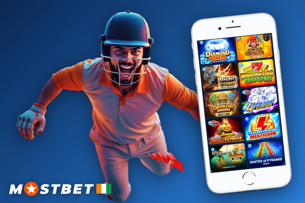 Interface du casino en ligne Mostbet avec filtres par fournisseur et solde en XOF