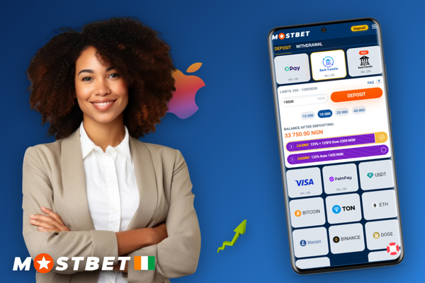 Écran de connexion au compte personnel Mostbet sur smartphone avec accents dorés