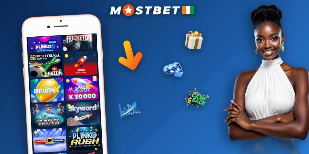 Mostbet affiché en plein écran sur PC avec lobby casino et cotes de football visibles